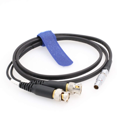 Ηχητικές συσκευές XL-LB2 0B 5pin δεξιά γωνία προς διπλό κωδικό χρόνου BNC Input Output Cable 60cm