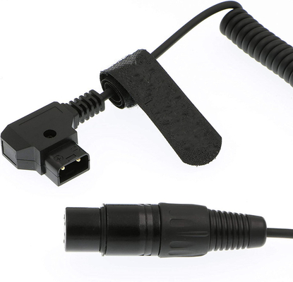 XLR 4 Pin Γυναίκα προς D Tap Στρογγυλοποιημένο καλώδιο ρεύματος για την πρακτικότητα 602 DSLR κάμερα Sony F55 SXS