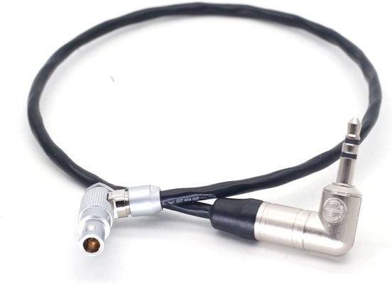 Δικαίος γωνία Lemos 4pin έως 3,5mm Audio Plug Timecode καλώδιο για το Τεντάκλ Συγχρονισμός Κόκκινο EpicRed Scarlet-WRed Raven Weap Gemini