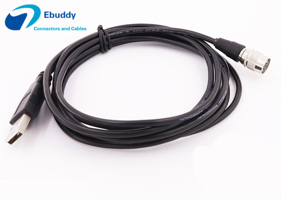 Θηλυκό  6pin στα καλώδια τροφοδοσίας HR10A-7R-6S συνήθειας  καλωδίων στοιχείων USB