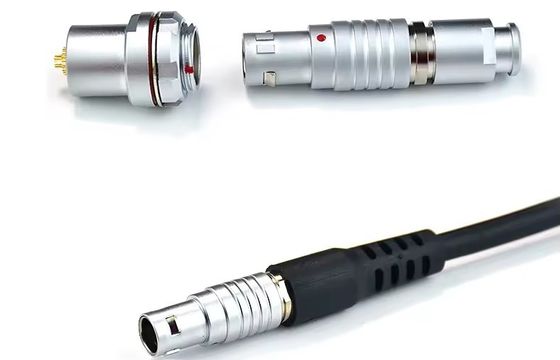 Compatible LEMO FGG EGG 2B circular connectors Male And Female With Customized Cable Assmebly Manufacturer
