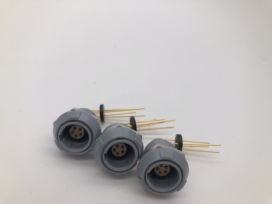 Ο πλαστικός κυκλικός συνδετήρας Redel Lemo 5 PCB σωστής γωνίας καρφιτσών τοποθετεί τη θηλυκή ιατρική χρησιμοποίηση