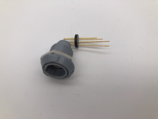 Ο πλαστικός κυκλικός συνδετήρας Redel Lemo 5 PCB σωστής γωνίας καρφιτσών τοποθετεί τη θηλυκή ιατρική χρησιμοποίηση